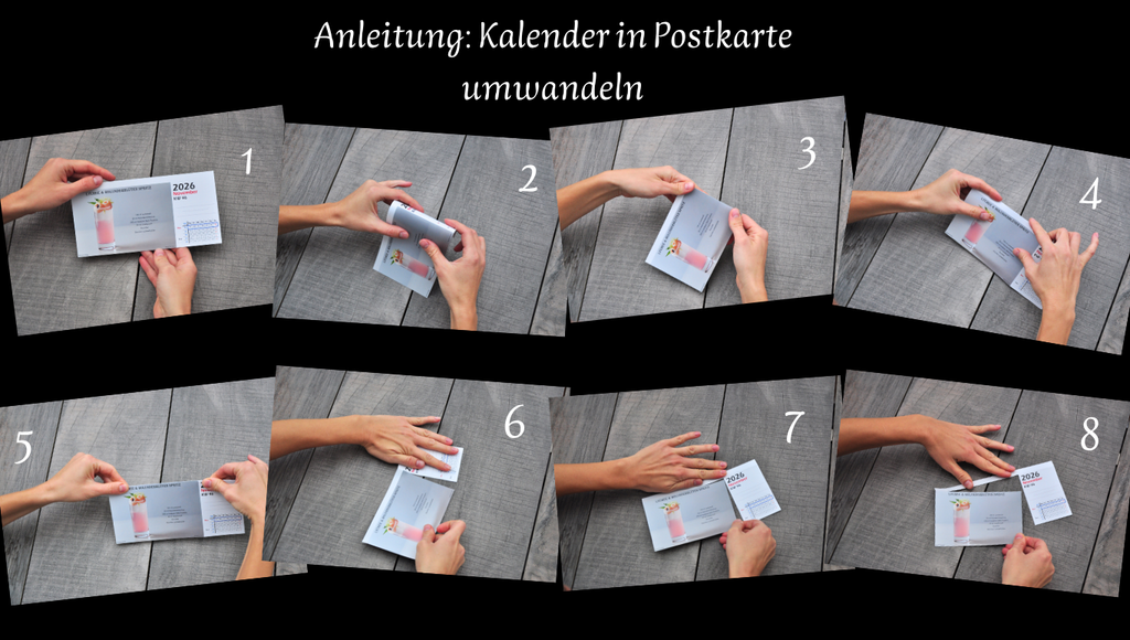 „Shaken Weeks“ – Wochen-Tischkalender mit 53 Rezept-Postkarten